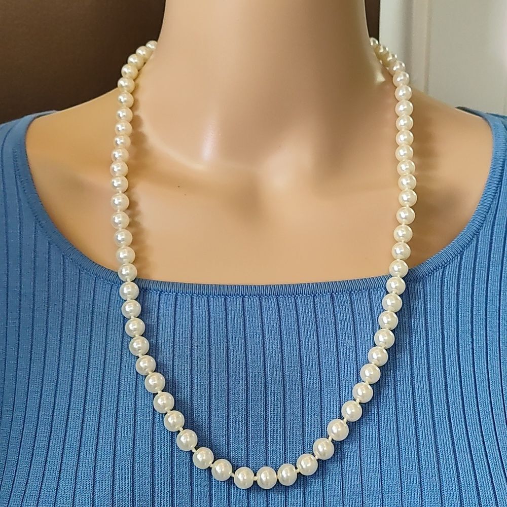 Vintage Revlon Faux Pearl Necklace